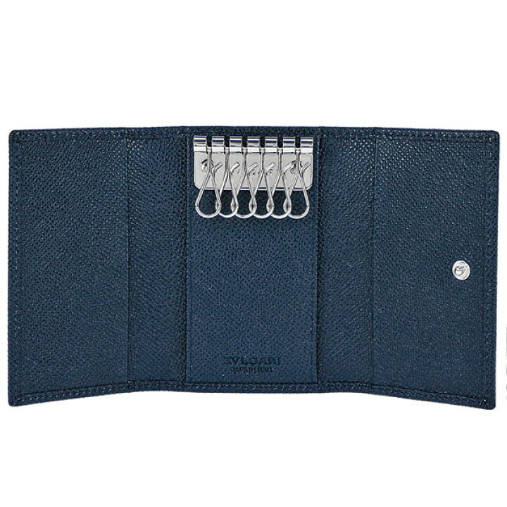 ブルガリ BVLGARI キーケース メンズ ブルガリ レザー 新品 39318 GRAIN DENIM SAPPHIRE ネイビー プレゼント ex虎。 ブルガリ BVLGARI キーケース メンズ ネイビー ブルガリ ブルガリ 39318 DSAP
