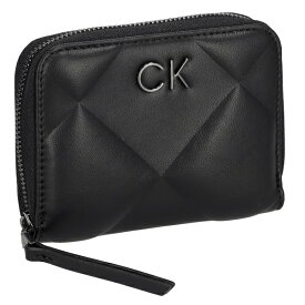 カルバンクライン Calvin Klein 折財布 二つ折り財布 ラウンドファスナー レディース メンズ K60K610785 BAX ブラック プレゼント
