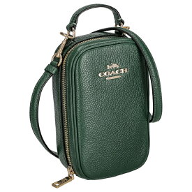 コーチ ショルダーバッグ スマホショルダーバッグ レディース メンズ エヴァ フォーン レザー COACH CB854 IMCZS グリーン プレゼント