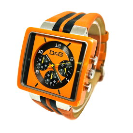 D&G ドルチェ＆ガッバーナ 腕時計 時計 クロノグラフ メンズ レディース DW0065 オレンジ