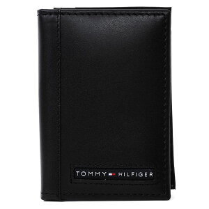 トミーヒルフィガー カードケース 名刺入れ メンズ レディース ロゴ TOMMY HILFIGER 31TL20X026 001 ブラック プレゼント