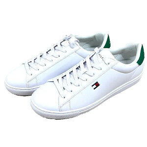 トミーヒルフィガー スニーカー メンズ カジュアル シューズ 靴 ローカット ロゴ TOMMY HILFIGER TMBRECON3 WHI04 ホワイト
