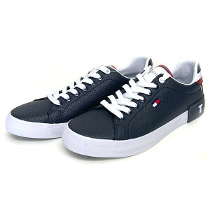トミーヒルフィガー スニーカー メンズ カジュアル シューズ 靴 ローカット ロゴ TOMMY HILFIGER TMREZZ DBLLL ネイビー