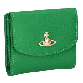 ヴィヴィアンウエストウッド 折り財布 二つ折り財布 レザー レディース SAFFBIOGRN Vivienne Westwood 51150028U M401 BRIGR グリーン プレゼント