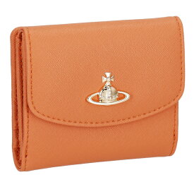 ヴィヴィアンウエストウッド 折り財布 二つ折り財布 レザー レディース SAFFBIOGRN Vivienne Westwood 51150028U F401 ORANGE オレンジ プレゼント