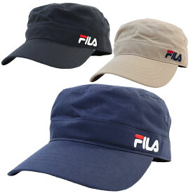 【店内全品ポイント10倍★4/26まで】フィラ FILA ワークキャップ オーガニックコットンツイル ブランドロゴ 吸汗速乾 洗濯機洗い可能 【楽ギフ_包装】