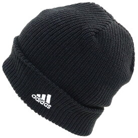 【クーポン利用で10%割引★5/9まで】【adidas◇正規品】アディダス アクリルニットワッチ ダブル ビーニー ブランドロゴ刺繍 ブラック/ホワイト　【あす楽対応】【楽ギフ_包装】