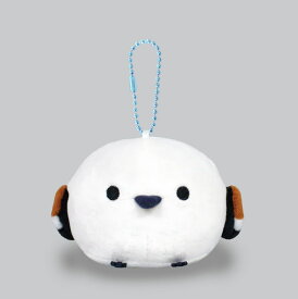 ふくふくシマエナガ もちっこふわまるLMCシマちゃん◆◆ ことり 小鳥 雑貨 グッズ キーホルダー ボールチェーン マスコット もちもち ふわふわ エナガ 野鳥 北海道 雪の妖精 ホワイト 白 ブラウン 茶色【アミューズ】