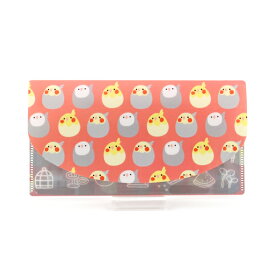 抗菌マルチケース　★オカメインコ　ピンク　◆ゆうパケット対応◆　ことり 小鳥 雑貨 グッズ クリアファイル チケットファイル マスクケース 抗菌ファイル 抗菌ケース 通帳ケース チケットケース ミニファイル ことりカフェ心斎橋【なごみシリーズ】