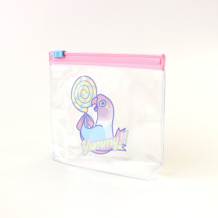 楽天市場 もしもしこちら文鳥 ゆめかわインコ ビニールポーチ ボタンインコ クリックポスト対応 ことり 小鳥 雑貨 小物 小物入れ ポーチ ビニールポーチ スライドチャック ゆめかわ ファンシー コスメ ボタンインコ ブルーボタン Exceedjapan
