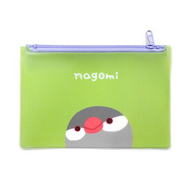 オリジナルビニールポーチ　★文鳥　【1000円ポッキリ】　◆ゆうパケット対応◆　文鳥 グッズ 桜文鳥 かわいい マスクケース 小鳥 雑貨 小物入れ ポーチ ビニールポーチ マルチケース トラベルポーチ ケース 鳥グッズ ブンチョウ ことりカフェ心斎橋【なごみシリーズ】