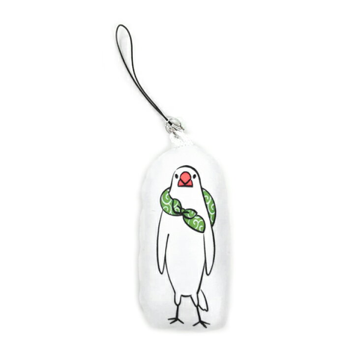 楽天市場 ふろしき文鳥 クッションストラップ クリックポスト対応 ことり 小鳥 雑貨 ぬい撮り マスコット キーホルダー ストラップ クッション 白文鳥 文鳥 辻佐織 キャラクター Exceedjapan