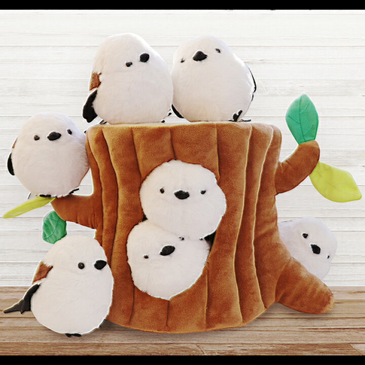 楽天市場 ことりカフェ シマエナガぬいぐるみ 1羽 ことり 小鳥 雑貨 ぬいぐるみ インテリア ディスプレイ シマエナガ セキグチ Exceedjapan