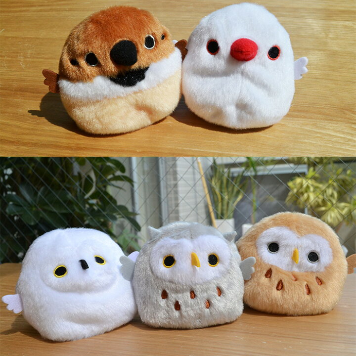 楽天市場 とりだんご ミミズク ぬいぐるみ ことり 小鳥 雑貨 マスコット インテリア ディスプレイ 梟 フクロウ ふくろう Exceedjapan
