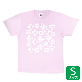 Tシャツ　花を囲むコトリタチ　★パープル《Sサイズ》　ことり 小鳥 ユニセックス レディース メンズ 女性 男性 半袖 クルーネック ウェア 洋服 アパレル ファッション コトリタチ 花を囲むコトリタチTシャツ【KOTORITACHI】