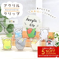 ことりのアクリルクリップ ◆ゆうパケット対応◆ アクリル クリップ メモ 文房具 文具 ステーショナリー …