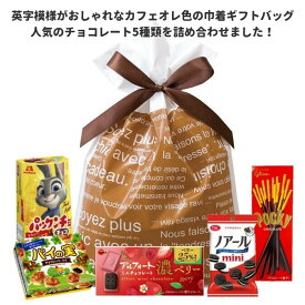 バレンタイン 菓子 詰め合わせ チョコレートギフト L カフェオレリボン付巾着入