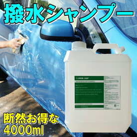 車 洗車グッズ 洗車用品 撥水シャンプー 業務用 4000ml スポンジ＆クロス付き 撥水カーシャンプー コーティング 車 コーティング剤 洗車用品 洗車セット 洗車 シャンプー カー用品 メンテナンス カーケア 自動車 車用品