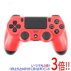 【いつでも2倍！1日と5．0のつく日は3倍！18日も3倍！】【中古】SONY ワイヤレスコントローラー DUALSHOCK4 マグマ・レッド CUH-ZCT1J 01 本体のみ