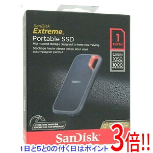 �y1����5.0�̂����A18���̓|�C���g3�{�I�zSANDISK �|�[�^�u��SSD �G�N�X�g���[�� V2 SDSSDE61-1T00-G25 1TB