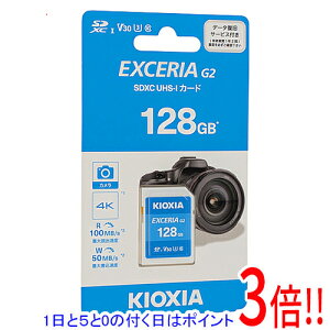 �y1����5.0�̂����A18���̓|�C���g3�{�I�z�L�I�N�V�A SDXC�������[�J�[�h EXCERIA G2 KSDU-B128GBK 128GB