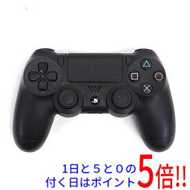 【いつでも2倍！1日と5．0のつく日は3倍！18日も3倍！】【中古】SONY ワイヤレスコントローラー DUALSHOCK4 ジェット・ブラック CUH-ZCT2J 本体のみ