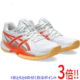 【1日と5.0のつく日、18日はポイント3倍！】asics アシックス 23.0cm ハンドボールシューズ レディース POWERBREAK FF 1072A104 102 ホワイト/ビビッド コーラル