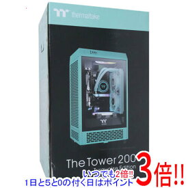 【いつでも2倍！1日と5．0のつく日は3倍！18日も3倍！】Thermaltake ミニタワー型PCケース The Tower 200 Turquoise CA-1X9-00SBWN-00 ターコイズ