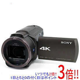 【いつでも2倍！1日と5．0のつく日は3倍！18日も3倍！】【中古】SONY製 デジタル4Kビデオカメラレコーダー FDR-AX45/TI ブロンズブラウン 元箱あり
