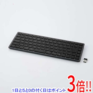 【1日と5.0のつく日、18日はポイント3倍!】ELECOM Precisionist mini USB無線/Bluetooth薄型ミニキーボード TK-PN1075MPBK ブラック