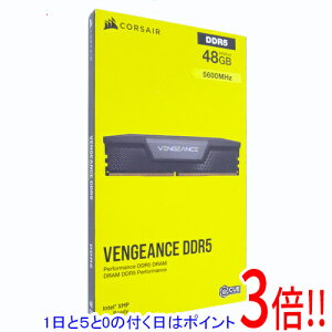 �y1����5.0�̂����A18���̓|�C���g3�{�I�zCorsair �f�X�N�g�b�v�p CMK48GX5M2B5600C40 DDR5 PC5-44800 24GB 2���g