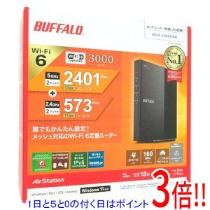 �y1����5.0�̂����A18���̓|�C���g3�{�I�zBUFFALO Wi-Fi���[�^�[ AirStation WSR-3000AX4L �u���b�N