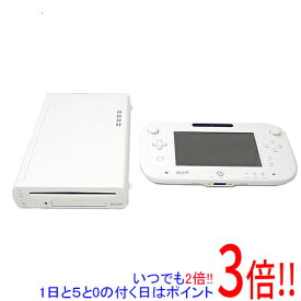 【いつでも2倍！1日と5．0のつく日は3倍！18日も3倍！】【中古】任天堂 Wii U BASIC SET shiro 8GB 本体・ゲームパッドのみ いたみ