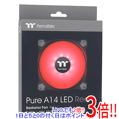 Thermaltake 140mm PCケースファン Pure A14 LED Red CL-F110-PL14RE-A