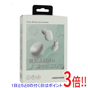【1日と5.0のつく日、18日はポイント3倍!】グリーンハウス 完全ワイヤレスイヤホン GH-TWSUA-WH ホワイト