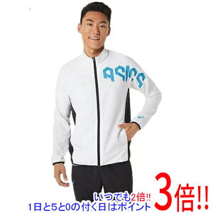 【1日と5.0のつく日、18日はポイント3倍!】asics アシックス Lサイズ HEXグラフィックドライウーブンジャケット 2031D826 ブリリアントホワイト
