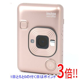 【延長保証対応!!】【新品訳あり(箱きず・やぶれ)】 FUJIFILM ハイブリッドインスタントカメラ instax mini LiPlay チェキ ブラッシュゴールド