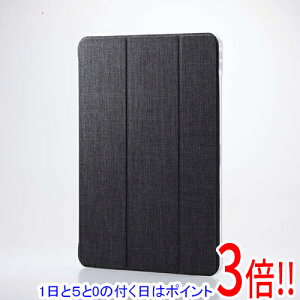 �y1����5.0�̂����A18���̓|�C���g3�{�I�zELECOM 13�C���`iPad Pro(M5/M4) �t���b�v�P�[�X ���^�y�� �t�@�u���b�N TB-A25PLWVCBK �u���b�N