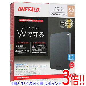 �y�����ۏؑΉ�!!�z�y1����5.0�̂����A18���̓|�C���g3�{�I�zBUFFALO��PortableHD HD-PGF5.0U3-GBKA 5TB �u���b�N