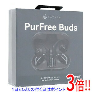 �y1����5.0�̂����A18���̓|�C���g3�{�I�z���A�E�C���^�[�i�V���i�� �I�[�v���C���[�C���t�H�� Haylou PurFree Buds OW01 HL-OW01BK �u���b�N