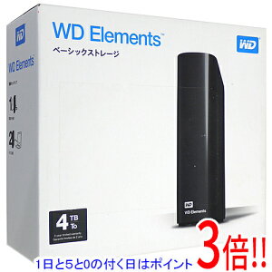 �y1����5.0�̂����A18���̓|�C���g3�{�I�zWesternDigital�� �O�tHD WD Elements Desktop WDBBKG0040HBK-JESN 4TB