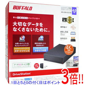 �y�����ۏؑΉ�!!�z�y1����5.0�̂����A18���̓|�C���g3�{�I�zBUFFALO �O�tHDD HD-LDS4.0U3-BA 4TB �u���b�N