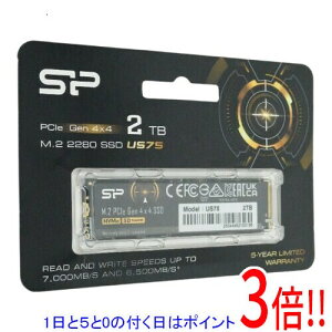 �y1����5.0�̂����A18���̓|�C���g3�{�I�zSilicon Power M.2 SSD 2TB PCIe Gen 4x4 US75 SP02KGBP44US7505