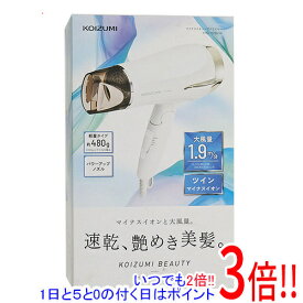 【いつでも2倍！1日と5．0のつく日は3倍！18日も3倍！】KOIZUMI マイナスイオンヘアドライヤー KHD-9330/W ホワイト