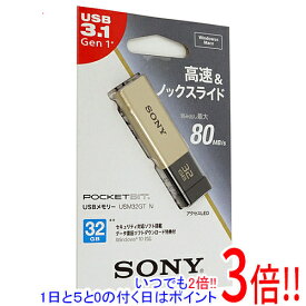 【いつでも2倍！1日と5．0のつく日は3倍！18日も3倍！】SONY USBメモリ ポケットビット 32GB USM32GT N