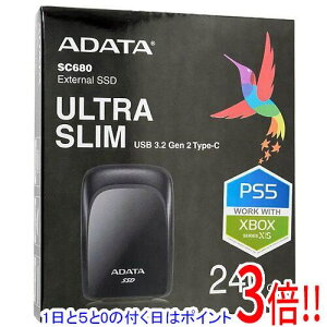 �y1����5.0�̂����A18���̓|�C���g3�{�I�zA-DATA�� SSD SC680 ASC680-240GU32G2-CBK �u���b�N 240GB