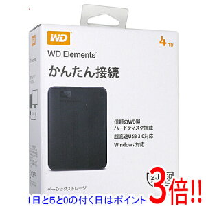 �y1����5.0�̂����A18���̓|�C���g3�{�I�zWesternDigital�� �O�tHD WD Elements Portable WDBU6Y0040BBK-JESE 4TB