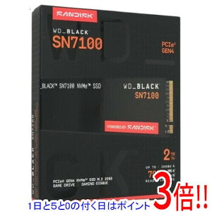 �y1����5.0�̂����A18���̓|�C���g3�{�I�zSandisk WD_Black SN7100 NVMe SSD WDS200T4X0E-EC 2TB
