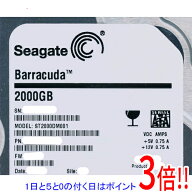 【1日と5.0のつく日、18日はポイント3倍！】【中古】SEAGATE製HDD ST2000DM001 2TB SATA600 7200 2000〜3…