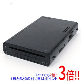 【いつでも2倍！1日と5．0のつく日は3倍！18日も3倍！】【中古】任天堂 Wii U kuro 32GB 本体のみ 本体いたみ